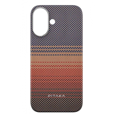 Θήκη Pitaka Fusion Weaving+ Aramid MagEZ 5 Magsafe 1500D 1.05mm CARBON FIBER για Apple iPhone 16 6.1 2024 - SUNSET - KI1601U